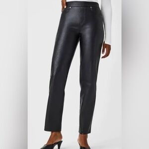 Spanx Leather Like Straight Leg Pants